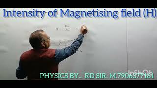 Magnetism Intensity of Magnetising field Hclass12physics iitjee NEET rdsir [upl. by Alyahsat]