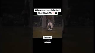 When Jordan debuted the Black 11s‼️⚫️ shorts michaeljordan jordans sneakerhead nba [upl. by Eiggep]