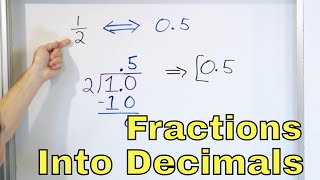 Understand Fractions as Decimals Fractions into Decimals amp Decimals into Fractions  621 [upl. by Hamirak]