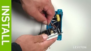 How to Wire a Device Using the Quickwire Method  Leviton [upl. by Henri613]