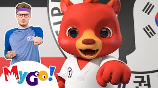 Taekwondo Song  MyGo Sign Language For Kids  CoComelon  Nursery Rhymes  ASL [upl. by Aratehs]