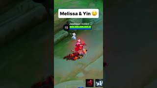 Melissa amp Yin MLBB 😱 mobilelegends apt mlbb subscribe shorts shortvideo [upl. by Amekahs]