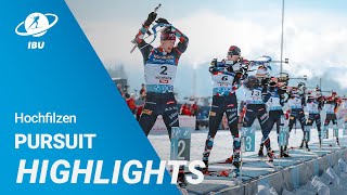 World Cup 2324 Hochfilzen Men Pursuit Highlights [upl. by Ziul]