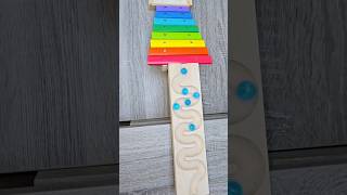 Wooden Tracks Marble Reverse ASMR SATISFYING satisfying asmr marblerun reversevideo reversed [upl. by Evelin]