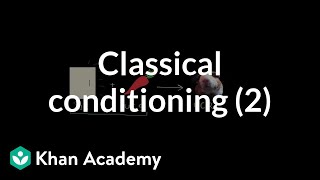 Classical conditioning Neutral conditioned and unconditioned stimuli and responses  Khan Academy [upl. by Donelu987]