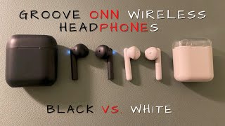 Groove Onn Wireless Earphones Black vs White [upl. by Conners]