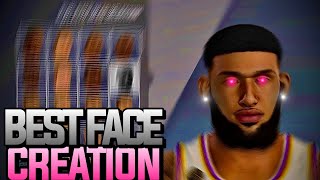 YOBOSSX FACE CREATIONBEST FACE CREATION IN NBA 2k21 COMP DRIPPY FACE SCAN [upl. by Lounge776]