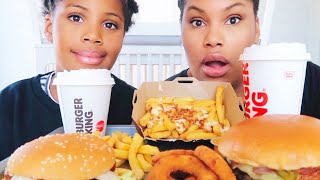 BURGER KING ROSTI MONTAGNARD RACLETTE ONION RINGS MUKBANG [upl. by Cerveny115]