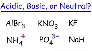 Acidic Basic and Neutral Salts  Ionic Compounds [upl. by Talbott]