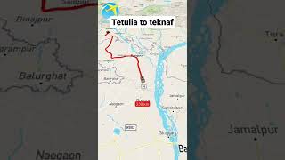 tetulia to teknaf travel 🚙🌍 teknaf tetulia travel tour world map maps tourvideo dhaka [upl. by Robby779]