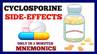 Cyclosporine Side Effects MNEMONICS  Pharmacology [upl. by Eidnil]