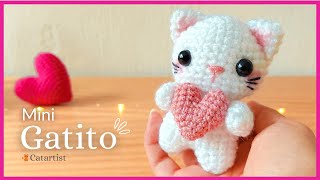 💗 Mini GATITO Amigurumi 🐱 Crochet Tutorial Paso a paso  Fácil 💕 EspEng [upl. by Imhskal]