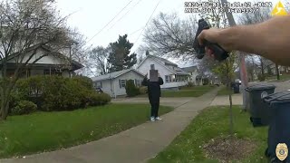 Akron Police Department releases body camera video of teen suspect shot by officer [upl. by Airakaz462]