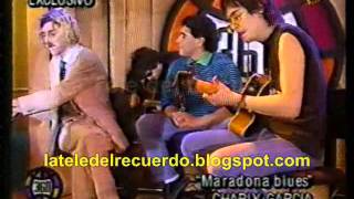 Charly Garcia festeja su cumpleaños con Maradona  1994 [upl. by Admana451]