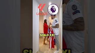 La Liga vs Premier League SXXl footballfunny laliga premierleague ronaldofans messifans [upl. by Tevis613]