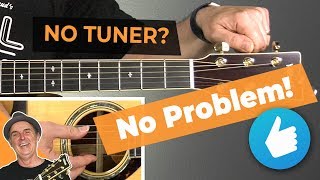 How to Tune a Guitar Without a Tuner for Beginners  Guitar Tips [upl. by Sathrum]