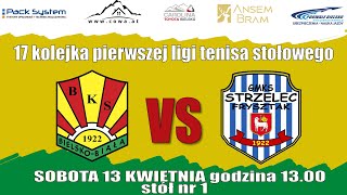 BKS BielskoBiała vs GMKS Strzelec Frysztak  stół nr 1 [upl. by Oinotna139]