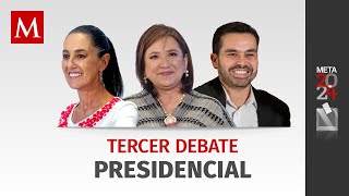 Tercer Debate Presidencial 2024 en México debatepresidencial2024 [upl. by Ahsilra]