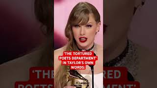 Taylor Swift Speaks on the Tortured Poets Department  Eras Tour shorts taylorswift erastour [upl. by Irim]