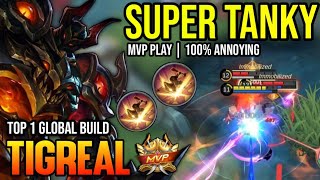 TIGREAL BEST BUILD 2023  BUILD TOP 1 GLOBAL TIGREAL GAMEPLAY  MOBILE LEGENDS✓ [upl. by Roz239]