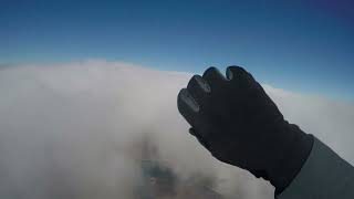 Paramotor above the clouds amp sketchy landing [upl. by Abeh]