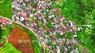 Ooty Tamil Nadu Western Ghats amp Nilgiri hills Kerala South India aerials Crowded towns and forests [upl. by Ylliw792]