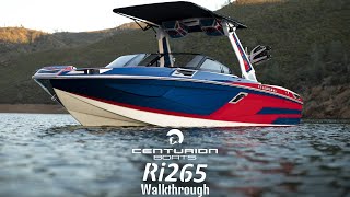 Centurion Boat 2021 Ri265 Walkthrough [upl. by Eanyl651]