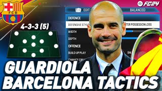 MASTERING PEP GUARDIOLAS BARCELONA TIKI TAKA IN EA FC 24 [upl. by Nairde]