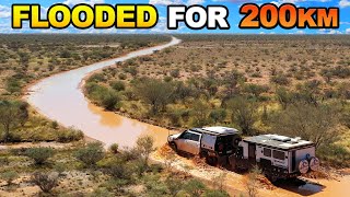 FLOODED amp BOGGED Do we get out Once in a decade storm Floods Australia’s DRIEST town [upl. by Tildy]