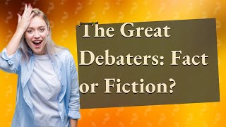 Is The Great Debaters true [upl. by Warde]