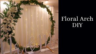 DIY Floral backdrop  Wedding Backdrop DIY [upl. by Anehs]