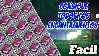 COMO CONSEGUIR ENCANTAMIENTOS BUENOS EN MINECRAFT [upl. by Tris]