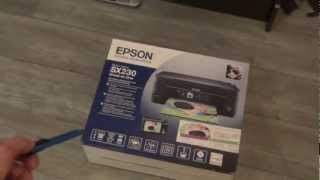 Déballage Imprimante Epson SX230MTS [upl. by Atinoj]