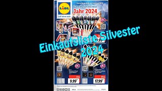 Einkaufsliste Feuerwerk 2024 [upl. by Oneida939]