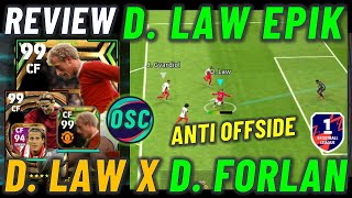 REVIEW DLAW X FORLAN  CF ANTI OFFSIDE STRIKER HANTU EPIK MANCHESTER UNITED EFOOTBALL 2023 MOBILE [upl. by Dygal]