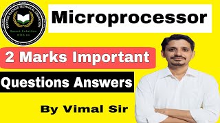 Microprocessor 2 marks important questions  KCS 403  microprocessor by vimal sir [upl. by Kela]