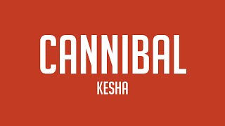 Cannibal  Kesha Lyrics Video 💕 [upl. by Elyrrad]