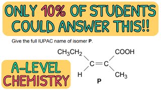 Organic Chemistry IUPAC Nomenclature  Exam Question｜A Level Chemistry AQA [upl. by Fugazy]