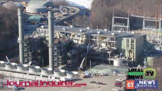 Aerial Footage of Middletown Kleen Energy Natural Gas Plant Explosion [upl. by Odyssey]