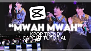 “MWAH MWAH” Kpop TikTok Trending Capcut Editing Tutorial [upl. by Baker]