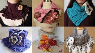 stylish crochet neck warmer designs idea Bintescrochet [upl. by Obla]