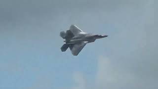 F22 Raptor Demonstration Team Minimum Radius Turn Dayton Airshow 2023 [upl. by Rust478]