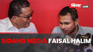 SINAR LIVE Sidang media perkembangan terkini pemain sayap Selangor FC Faisal Halim [upl. by Osithe505]