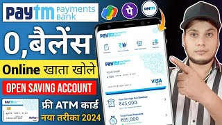 Paytm payment bank account opening process 2024  Paytm payment bank me account kaise banaye [upl. by Rafa628]