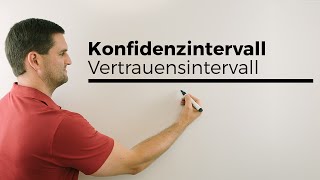 Konfidenzintervall Schätzen Vertrauensintervall Statistik Mathe by Daniel Jung [upl. by Aicert156]