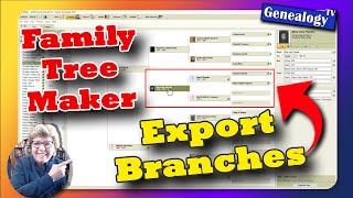 Exporting a Branch of the Family Tree Using Family Tree Maker [upl. by Nelan536]