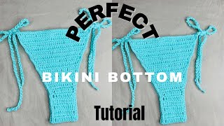 HOW TOcrochet bikini bottom easy step for beginners bikini bikinibottom crochet pants diy [upl. by Nera]