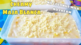 How to Cook Creamy Maja Blanca without Coconut milk no cream needed But it so creamy [upl. by Attennaej]