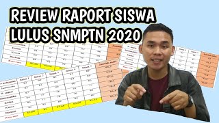 REVIEW RAPORT SISWA TEMBUS SNMPTN 2020  NILAI 7893 LULUS FARMASI [upl. by Zahara454]