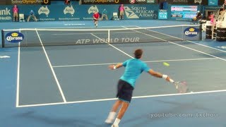 Juan Martin Del Potro  Forehand Returns in Slow Motion [upl. by Pride]